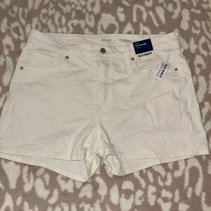 Old Navy Women's Cream Jean Shorts